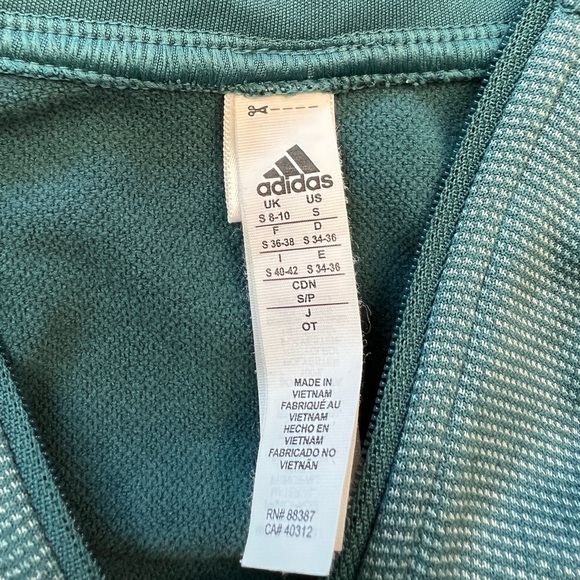 Adidas Climawarm Pullover Hoodie  Womens Size Small Teal - Picture 3 of 4